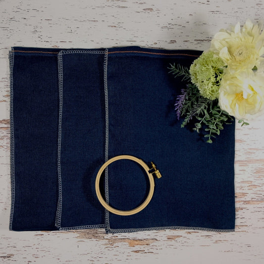 *ネイビー* Navy 32ct 12.5×19in. 31×48cm